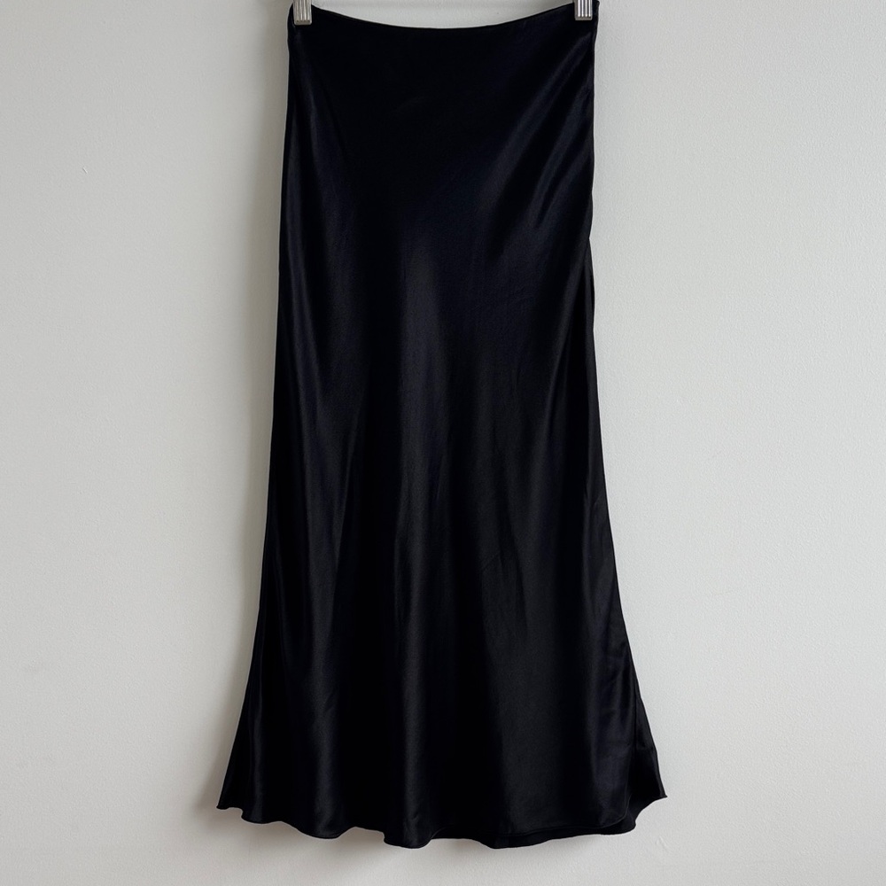 & Other Stories Black Midi Skirt